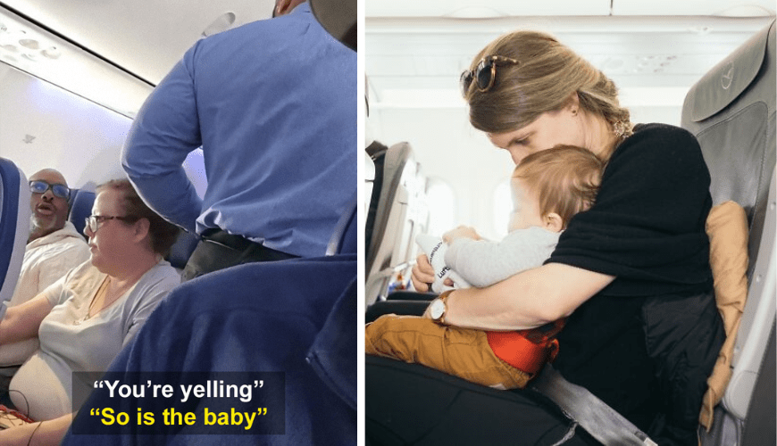 Angry Man Causes Plane to Deplane Over Crying Baby
